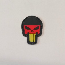 Skull-German Flag PVC Patch